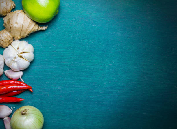 istock Asian food ingredient background 667049978