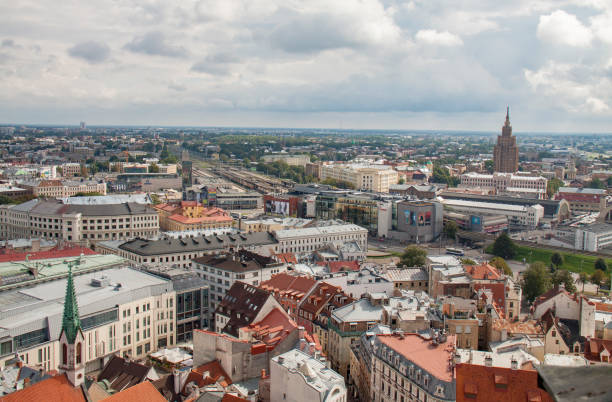 istock Riga Old Town, beautiful view over the city 667055646