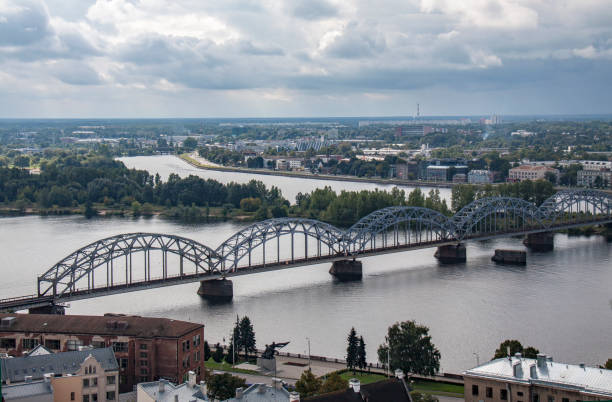 istock Riga Old Town, beautiful view over the city 667055744