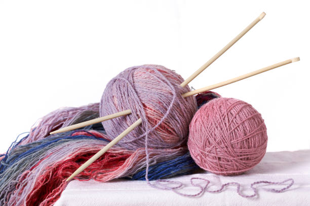 istock Beautiful yarn of sheep's wool 667063778