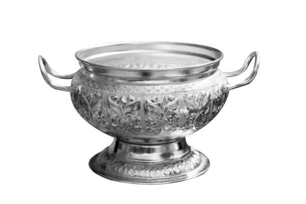 istock Silver bowl handicrafts of Thailand 667070484