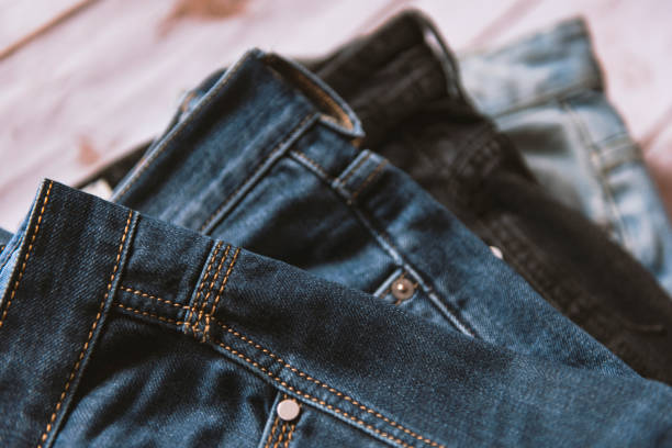 istock Variety of man jeans. 667070502