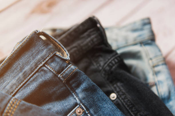 istock Variety of man jeans. 667070562