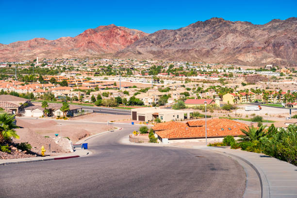 ciudad de boulder nevada usa - clark county fotografías e imágenes de stock