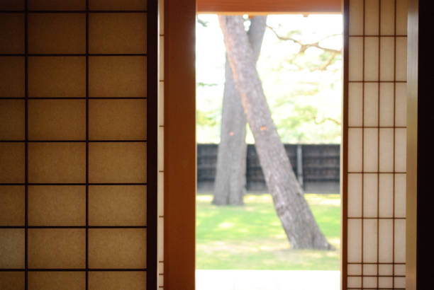 istock Japanese paper sliding doors, Shoji 667091400