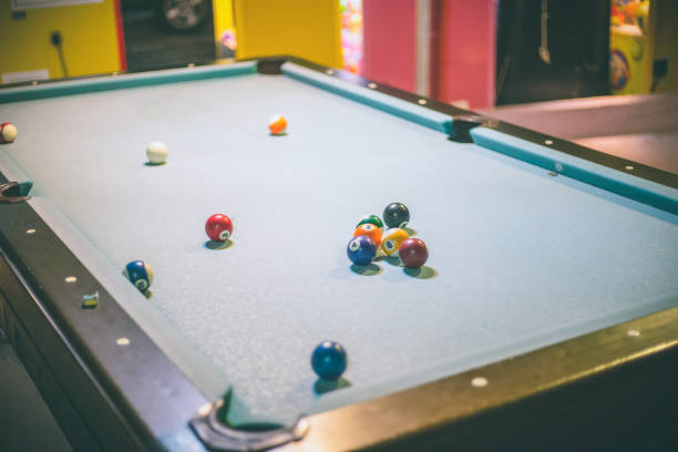 istock Playing billiard - Close-up shot of a man playing billiard 667100200