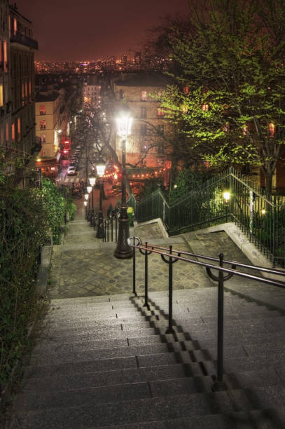 istock Rue Maurice Utrillo at night 667104072
