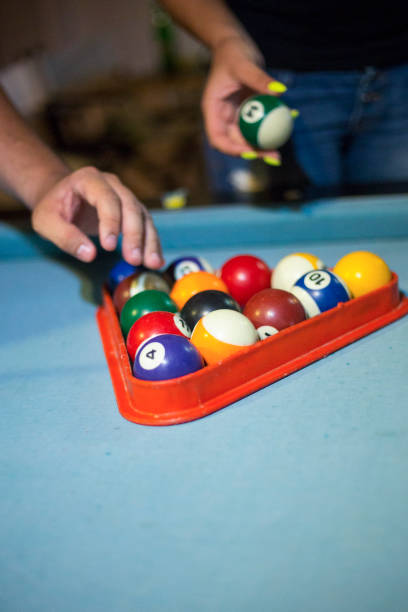 istock Playing billiard - Close-up shot of a man playing billiard 667107562