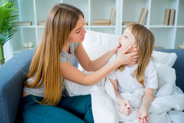 istock Sick girl in bed 667111158