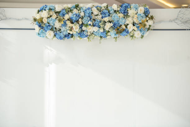 istock wedding backdrop with flower and wedding decoration 667134912