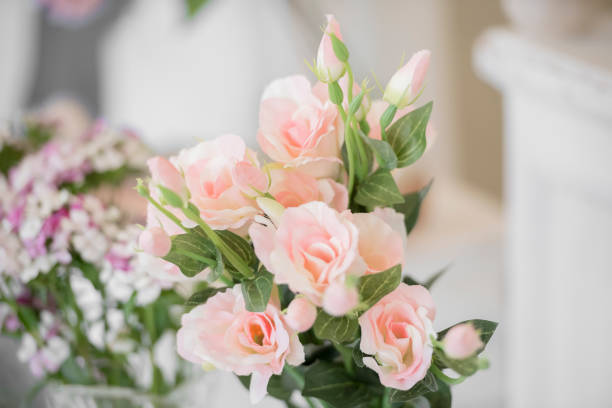 istock wedding backdrop with flower and wedding decoration 667135244