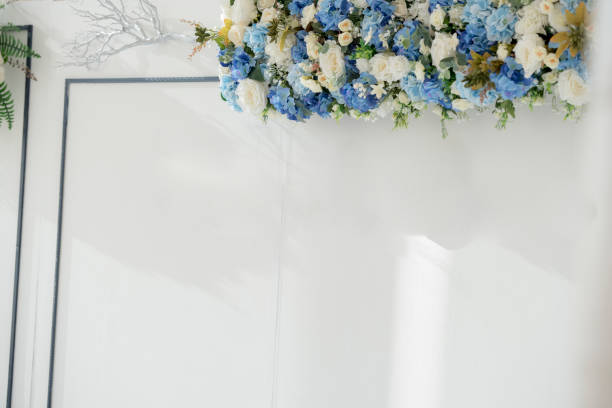 istock wedding backdrop with flower and wedding decoration 667138568