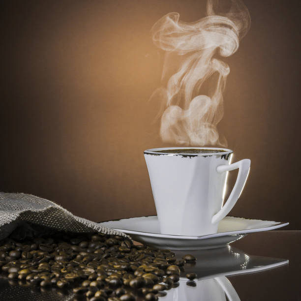 istock a cup of hot coffee in vintage colours 667147764