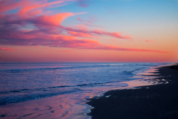 This photo was taken April 8th during a beautiful orange cotton candy like sunset!