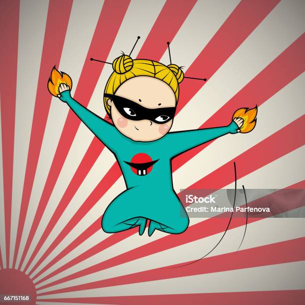 Super Hero Chef Of Japanese Cuisine Stock Illustration - Download Image Now - Manga Style, Cartoon, Characters