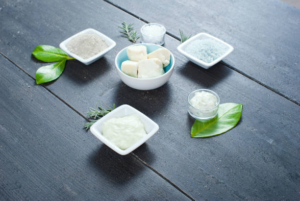 istock Beauty products on black 667155906