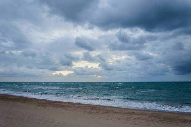 istock Dramatic sky over the beach in Cadiz, Spain 667159242
