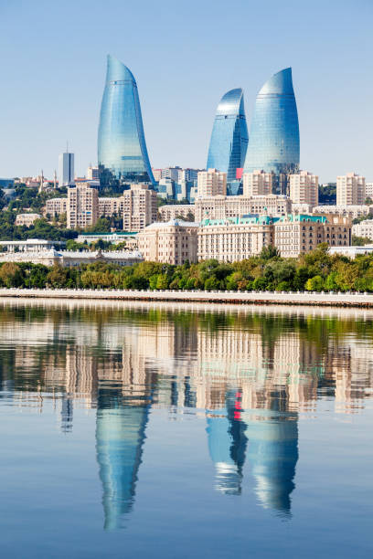 istock Flame Towers in Baku 667169248