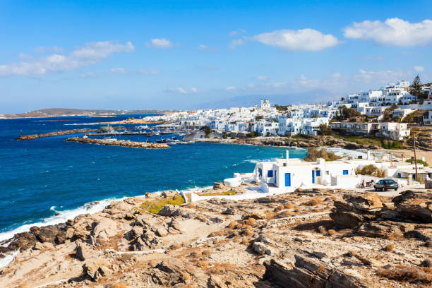 istock Paros island aerial view 667169496