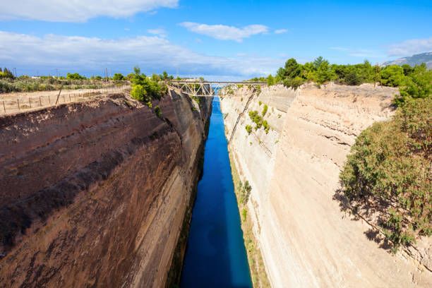 istock Corinth Canal in Greece 667169714