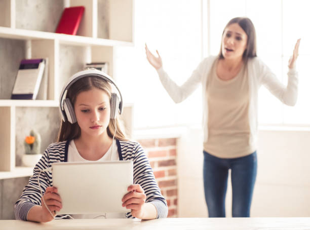 mamá e hija problemas - relationship difficulties audio fotografías e imágenes de stock