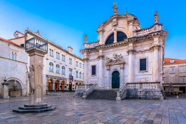istock Old church in Dubrovnik, Croatia. 667195048