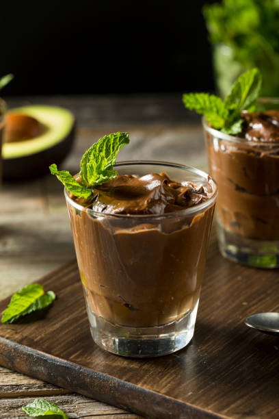istock Organic Healthy Homemade Avocado Pudding 667199238