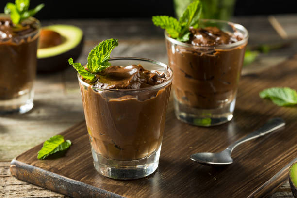istock Organic Healthy Homemade Avocado Pudding 667199392