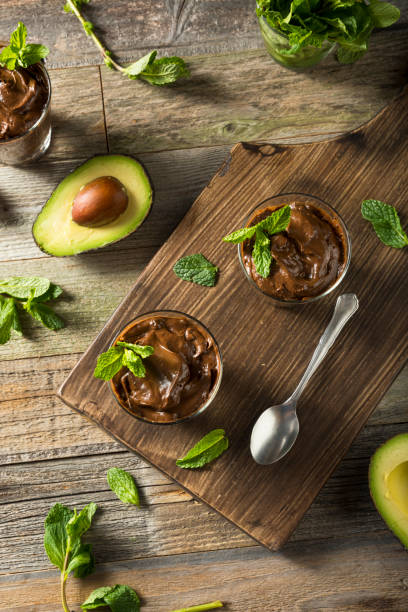 istock Organic Healthy Homemade Avocado Pudding 667199772