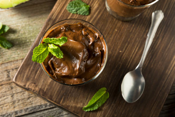 istock Organic Healthy Homemade Avocado Pudding 667200116