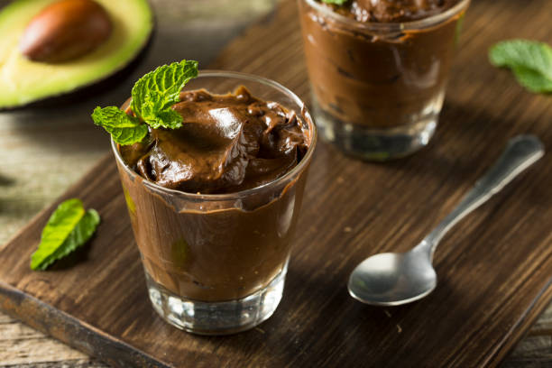 istock Organic Healthy Homemade Avocado Pudding 667202444