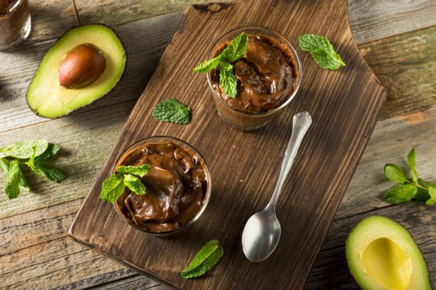 istock Organic Healthy Homemade Avocado Pudding 667202660