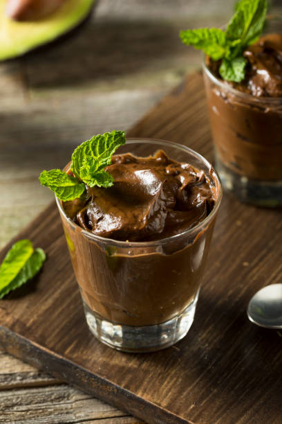 istock Organic Healthy Homemade Avocado Pudding 667202876