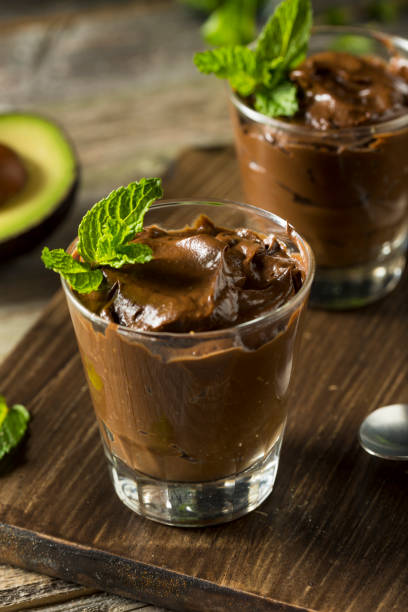 istock Organic Healthy Homemade Avocado Pudding 667205546