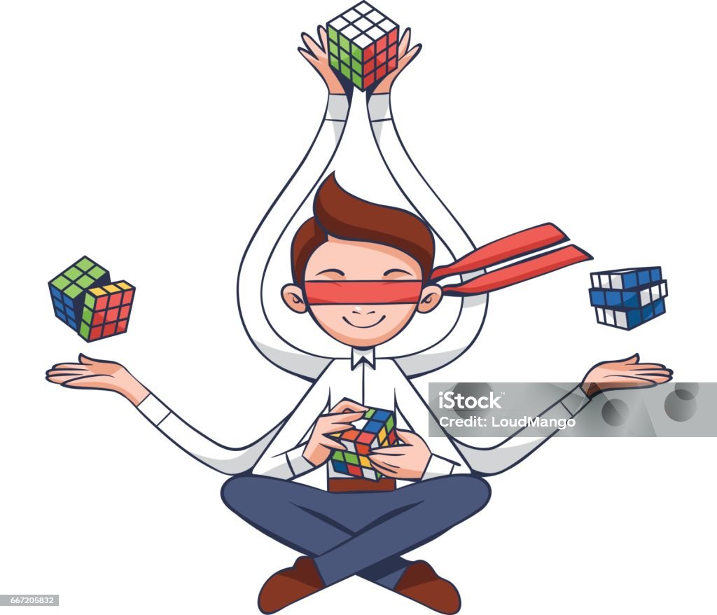 Problem Solving Multitasking Image Problem Solving With It Professional Multitasking While Meditating In ...
