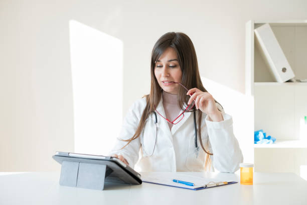 istock Female doctor in the office 667205910