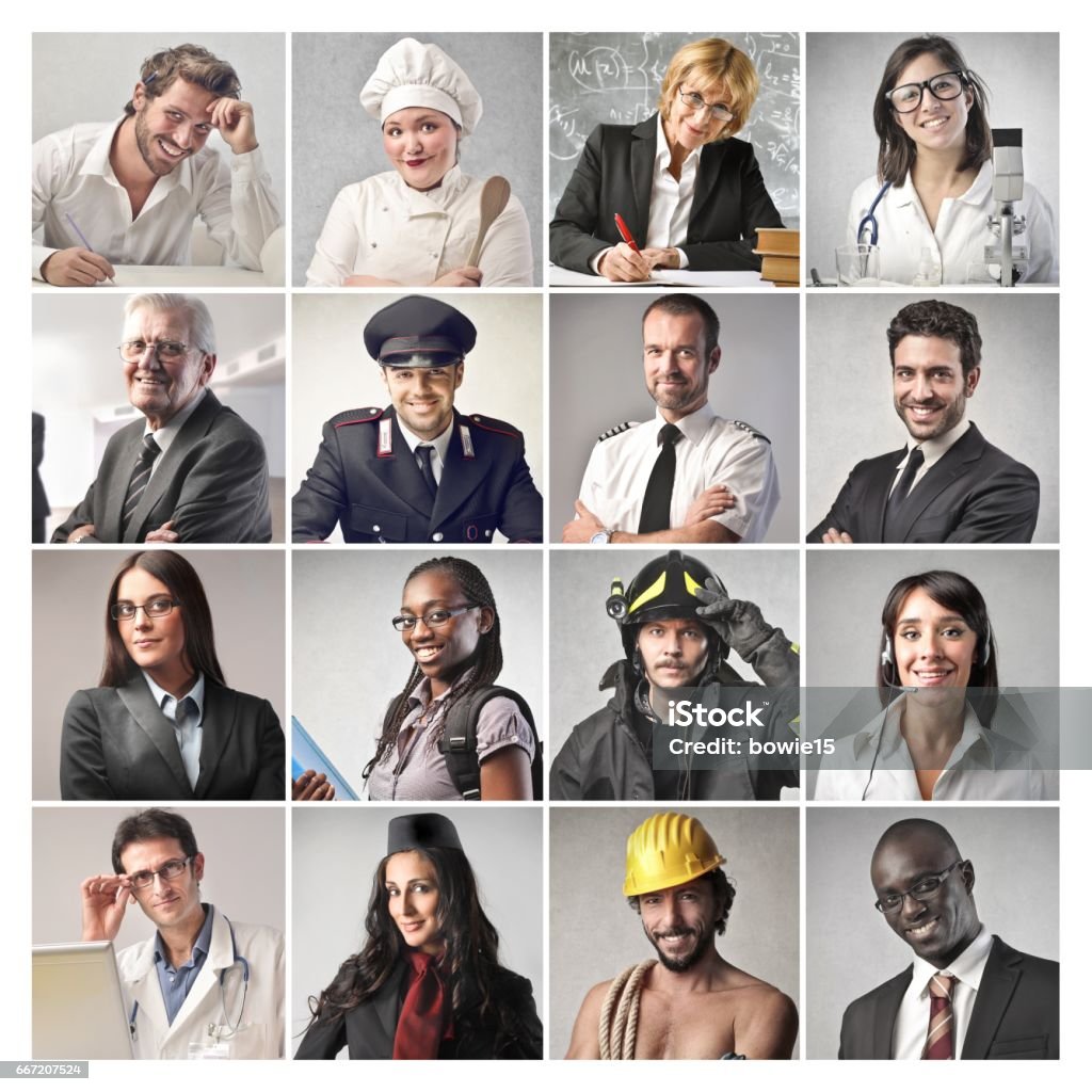 Professions - Photo de Groupe de différents professionnels libre de droits