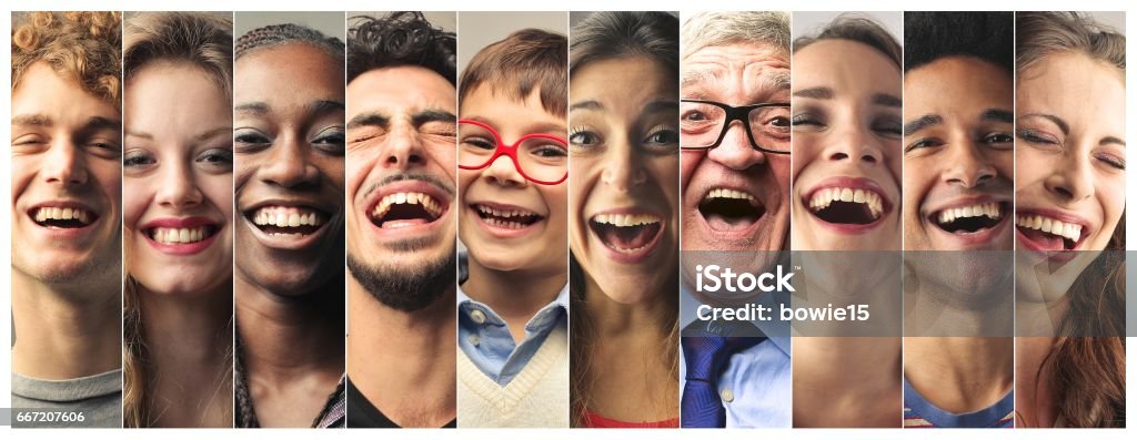 Laughing out loud Diversity in people People Stock Photo