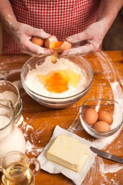 istock Baking ingredients for cookies at home 667214054