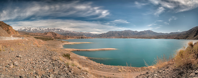Panoramic Photograph taken on Potrerillos Lake, Mendoza , Argentina
