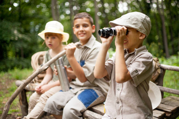 istock excited children on a camping trip 667233808