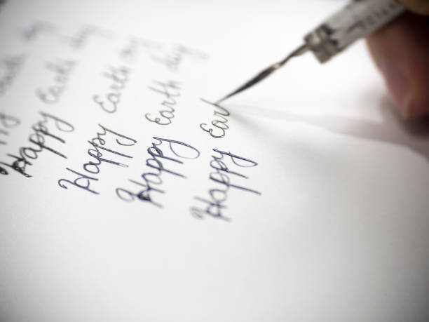 istock Happy earth day calligraphy and lattering 667242242