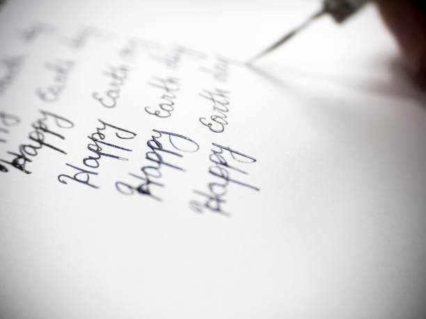 istock Happy earth day calligraphy and lattering 667242262