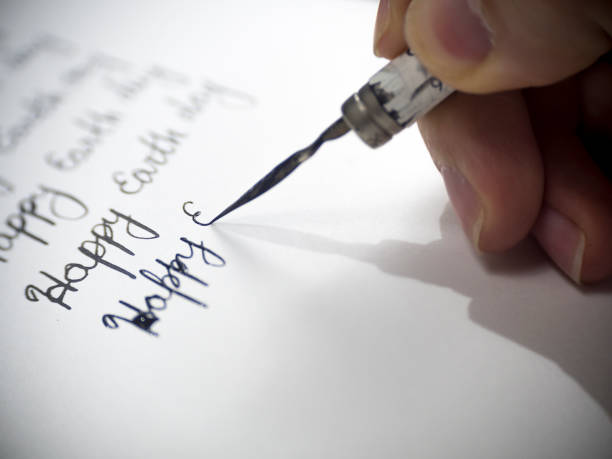 istock Happy earth day calligraphy and lattering 667242296