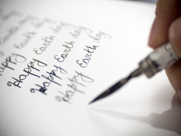 istock Happy earth day calligraphy and lattering 667242330