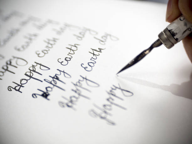 istock Happy earth day calligraphy and lattering 667242352