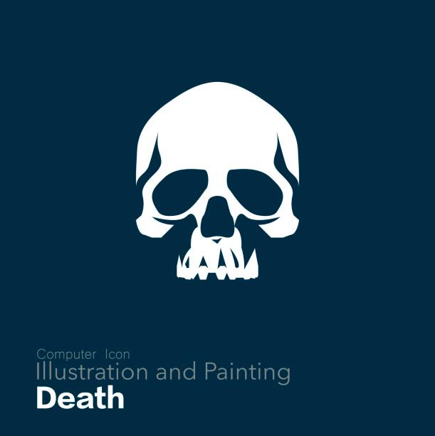 i̇nsan kafatası, - ölüm illüstrasyonlar stock illustrations