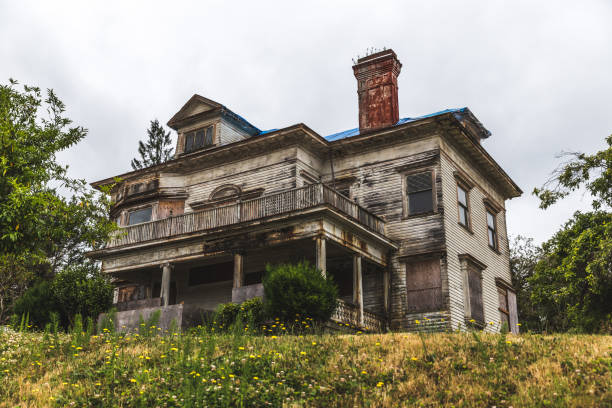 Bathurst, Australia - January 6, 2014: The exterior of Abercrombie House, a 52-room Tudor Gothic mansion built in the 1870s and former home of William Stewart, a Lieutenant Governor General of New South Wales.
