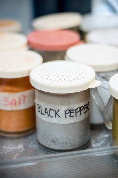 black pepper black pepper in this shot salt pepper ingredient black peppercorn stock pictures, royalty-free photos & images