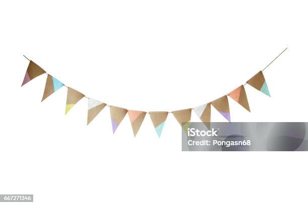 Colorful Party Flags Stock Photo - Download Image Now - Party - Social Event, Flag, Decoration